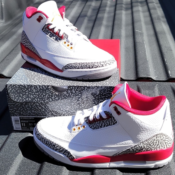 Jordan 3 Cardinal Red